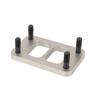 Exhaust flange T3 twin scroll  with bolts stainless steel SS321