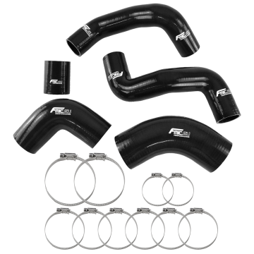 Silicone Intercooler Hose Kit FMIC.EU for Land Rover Freelander 1 TD4 2.0 TD - Black