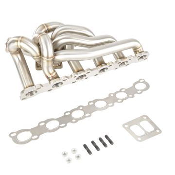 Exhaust Manifold FMIC.Pro for Nissan RB20 RB25 RB26 DET T4 Top Mount Twin Scroll 44mm SS304