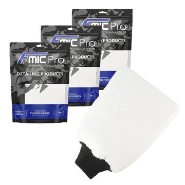 Mikrofaser Waschhandschuh Auto FMIC.Pro Kurzflor 28×18 cm - 3 Stück