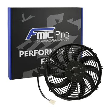 Prägegebläse Motorsportlüfter Kühlerlüfter Motorlüfter FMIC.Pro 12” SUPER SLIM 130W 