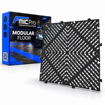 Modularer Plattenboden FMIC.Pro für Garage und Werkstatt 40x40cm 20mm Schwarz