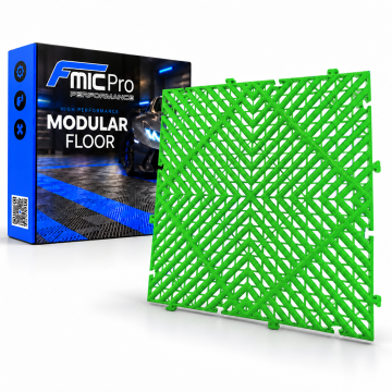 Modularer Plattenboden FMIC.Pro für Garage und Werkstatt 40x40cm 20mm Grün