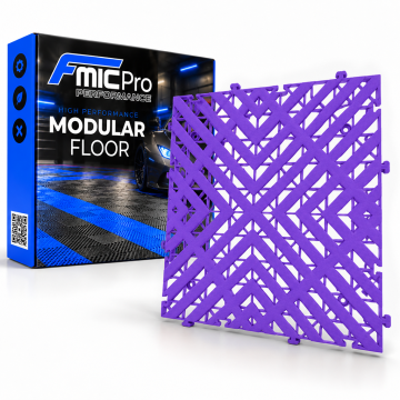 Modularer Plattenboden FMIC.Pro für Garage und Werkstatt 40x40cm 30mm Violett