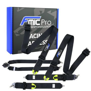 Racing Harness FMIC.Pro FIA 2031 8853-2016 6-Point 3"x 3" Black