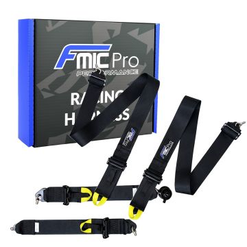 Racing Harness FMIC.Pro FIA 2031 8854/98 4-Point 3"x 3" Black