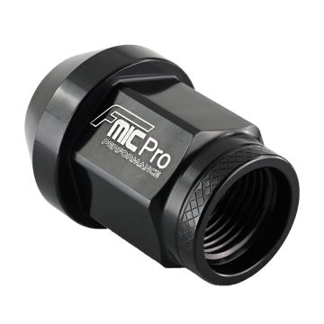 Forged aluminum wheel nut FMIC.Pro M12x1.5 Black 1 pc. conical through-hole 7075-T6 