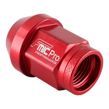 Forged aluminum wheel nut FMIC.Pro M12x1.5 Red 1 pc. conical through-hole 7075-T6 