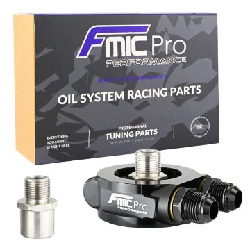 Oil Filter Sandwich Plate Cooler Adapter with Thermostat FMIC.Pro 80mm