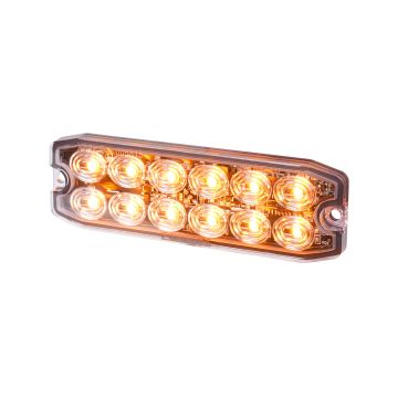 LED Warnleuchte Purelux Strobe Ultra Slim 12V 24V 111mm 15W