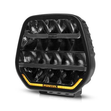Zusätzlicher LED Fahrscheinwerfer Purelux Panther 9 Schwarz Rund 23cm 210W
