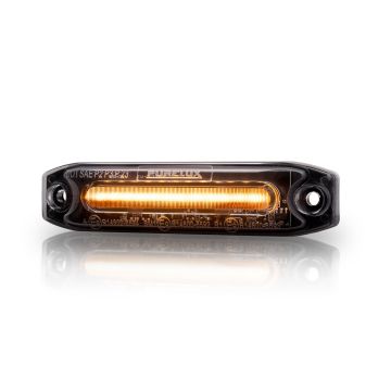 Bernsteinfarbenes LED Positionslicht Purelux Specter 12X Dark 12V 24V 6W 102 mm