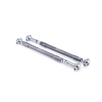 IRP Aluminium verstellbare Hinterachs-Spurlenker mit Fluro Motorsport Lagern für BMW E8x E9x ohne M-Modelle Grau