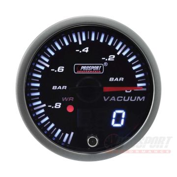 Prosport JDM Series 52mm - Unterdruckanzeige mit wasserdichtem Sensor