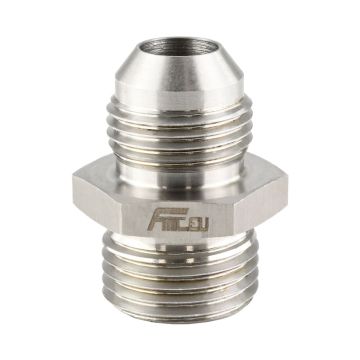 AN-8 AN8 JIC FLARE TO 1/2" STRAIGHT HOSE  STEEL FITTING ADAPTER