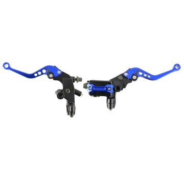 Universeller Brems und Kupplungshebel Motorrad Quad Blau