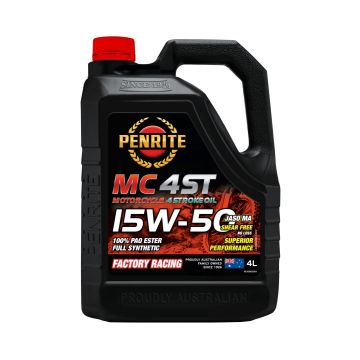 Motorcycle Engine Oil Penrite MC-4ST 15W-50 100% PAO ESTER Full Synthetic 4L