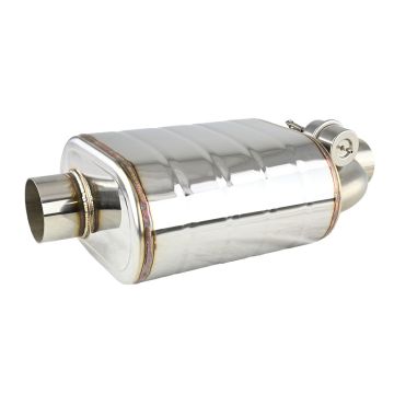 Active exhaust muffler JRspec with  throttle and vacuum pump remote 63mm (2.5") Left