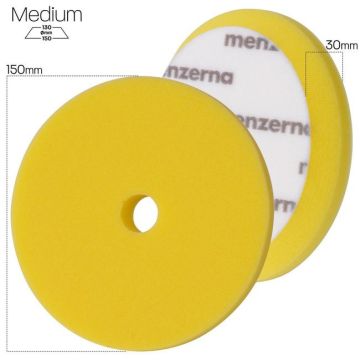 Menzerna Premium Medium Cut Foam Pad 150mm Yellow