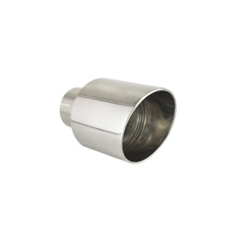Universal Exhaust Tail Pipe Muffler Tip round 115mm lenght 120mm mounting diameter 60mm
