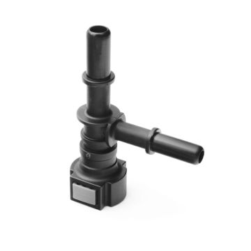 Nuke Performance Quick Connect Tee Fitting SAE J2044 9.49 to 9.49 / 7.89