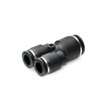 Nuke Performance Pneufit Quick Connect Y Fittings 10mm 1x to 8mm 2x