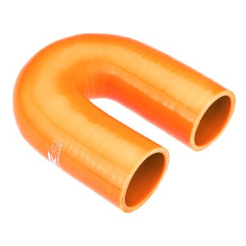 Silicone elbow 180' 60mm Orange