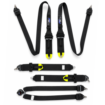 Renngurt für HANS FMIC.Pro FIA 8853-2016 6-Punkt (2+3)"x 3" Schwarz