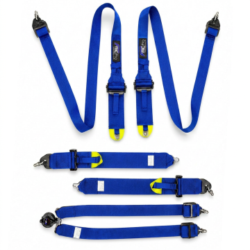 Renngurt für HANS FMIC.Pro FIA 8853-2016 6-Punkt (2+3)"x 3" Blau