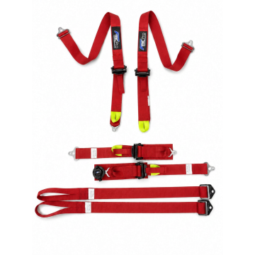 Renngurt Formel-Typ FMIC.Pro FIA 8853-2016 6-Punkt 2"x 2" Rot