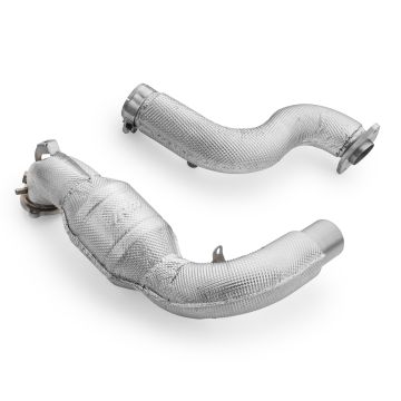 Downpipe RM Motors for Mercedes Amg A35 GPF W177 with Silencer and Heat Shield