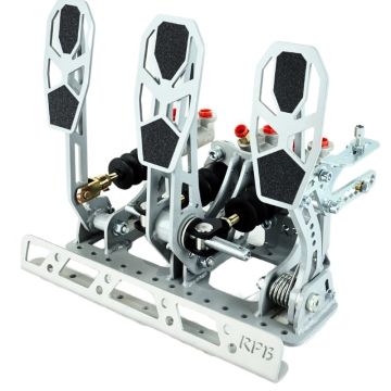 Pedalbox Kit Car Bodenmontage mit Fußstütze RacingPedalBoxes – Grau