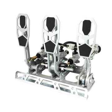 Pedalbox Car Cross Bodenmontage mit Fußstütze RacingPedalBoxes