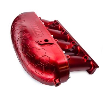 Billet Aluminum Intake Manifold V2 without Flap Delete Kit and Fual Rail RTMG Performance for 1.8 2.0 TSI TFSI EA888 Gen 3 Red