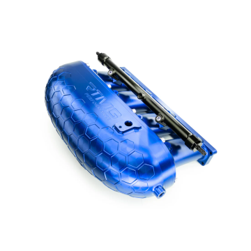 RTMG Performance Billet Aluminium Ansaugkrümmer V2 mit Delete Kit für 2.0 TSI TFSI EA888 Gen 4 Blau