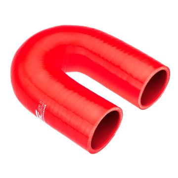 Silicone elbow 180' 57mm Red