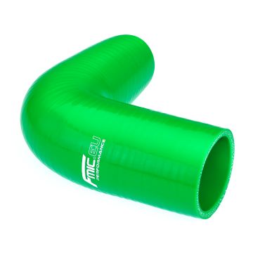 Silicone elbow 90' 83mm Green