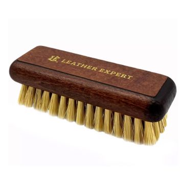 Leather Expert Lederreinigungsbürste mit Naturborsten 11cm