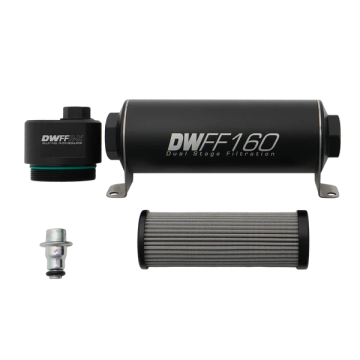 DWFFR-X 160mm Billet Fuel Filter Regulator 10 Micron DeatschWerks