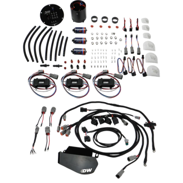 X3 Triple Pump Module DW810 Brushless Pumps with Controlles and PNP Harness DeatschWerks for Nissan GT-R R35 2009-2024