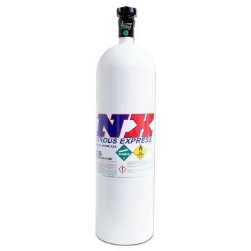 15Lb Bottle Lightning 500 Valve 6AN Nipple 6.89 Dia x 26.69 Tall Nitrous Express NX 11150-6