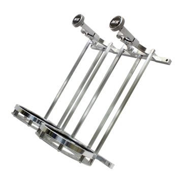 Stand up Billet Bottle Bracket Flat Mount for Dual 10Lb Bottle Nitrous Express NX 11208SB-10