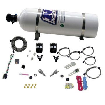 Dual Nozzle with 15Lb Bottle for Dodge V-8 TBI 1992-1995 (50-150Hp) Nitrous Express NX 20213-15
