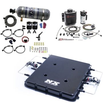 Nitrous and Water Methanol System with Billet LT4 Supercharger Lid 12LB Nitrous Express NX 20939BMF-12