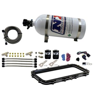 Holley High Ram Plenum Plate System with 10Lb Bottle Nitrous Express NX Bottle 20940-10