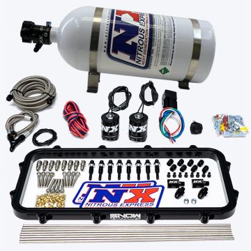 Direct Port Dry Holley High Ram Plate Nitrous System 15LB Nitrous Express NX 20963-15