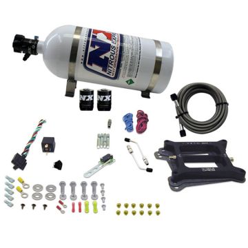 4150 Conventional Plate System Gasoline Stage 6 50-300Hp with 10Lb Bottle Nitrous Express NX 30040-10
