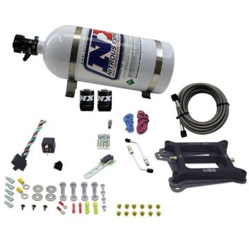 4150 Conventional Plate System Alcohol Stage 6 50-300Hp with 10Lb Bottle Nitrous Express NX 30045-10