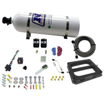 4500 Conventional Plate System Gasoline Stage 6 50-300Hp with 15Lb Bottle Nitrous Express NX 30070-15