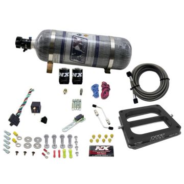 4500 Conventional Plate System Alcohol Stage 6 50-300Hp with 12Lb Carbon Bottle Nitrous Express NX 30075-12